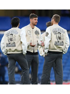 AC Milan Off White Varsity Jacket