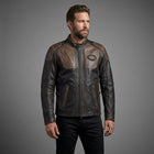 Men’s Harley-Davidson Style Eagle Wing Leather Biker Jacket