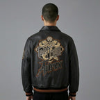 Urban Elite Leather Varsity Jacket – Premium Real Leather Letterman
