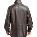 Paradox Genuine Brown Lambskin Leather Coat
