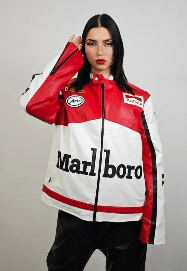 Marlboro F1 Racing Premium Leather Jacket – Vintage Motorsport Edition