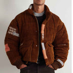 Patchwork Corduroy Jacket For Men