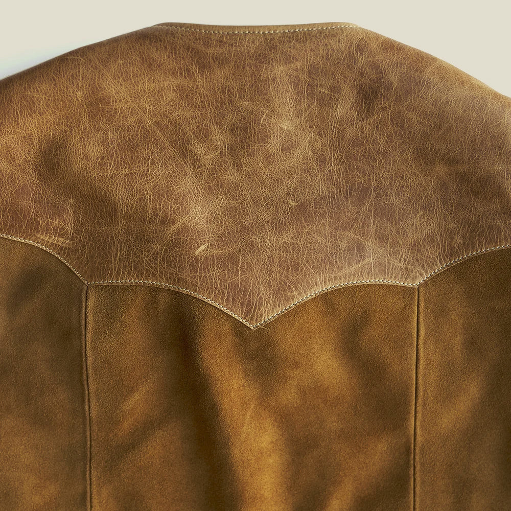 Men’s Tan Suede Ranch Vest