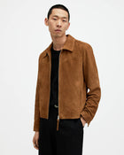 Men's Premium Brown Suede Leather Jacket by Avanzar Leather