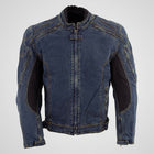Men’s Protective Denim Motorcycle Jacket | Armored Riding Jacket with Ventilation