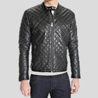 Kyler Black Quilted Leather Jacket