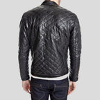 Kyler Black Quilted Leather Jacket