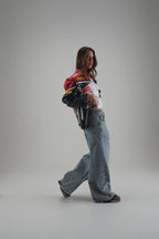 Red Bull Vintage F1 Racing Jacket – Red/Black Leather Edition