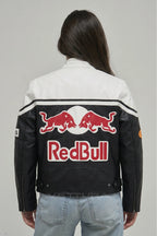 Red Bull Racing Leather Jacket - White Edition