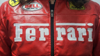 Red Ferrari F1 Leather Jacket – Vintage Unisex Racing Outerwear