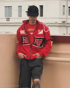 Red Ferrari Racing Jacket India – Vintage F1 Streetwear | Streetbred