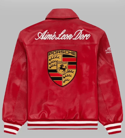 Red Porsche Leather Jacket | Racing Jacket – XOVRA