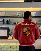 Red Porsche Leather Jacket | Racing Jacket – XOVRA