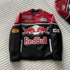 Red bull racing jacket fully Embroidered and unique style.