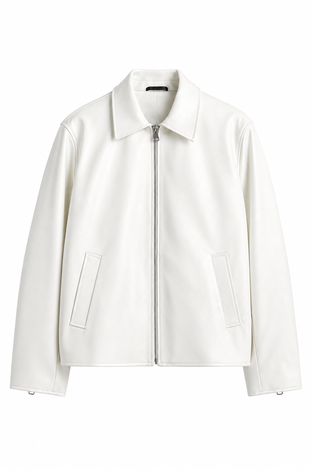 Boxy Fit Faux Leather Jacket – Trendy Unisex Streetwear