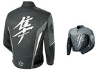 SUZUKI HAYABUSA MOTORCYCLE LEATHER RACING GRAY JACKET