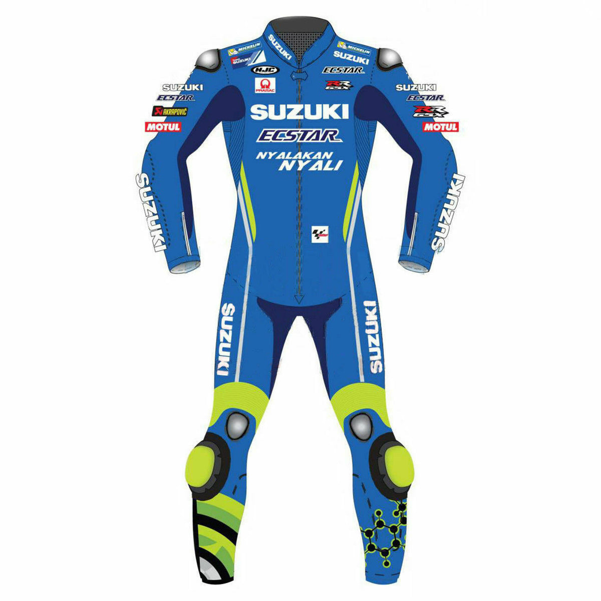 SUZUKI MOTUL MOTORCYCLE LEATHER RACING SUIT