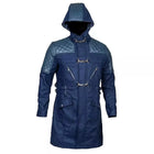 Handmade DMC Devil May Cry 5 Nero Blue Trench Hooded Coat Jacket