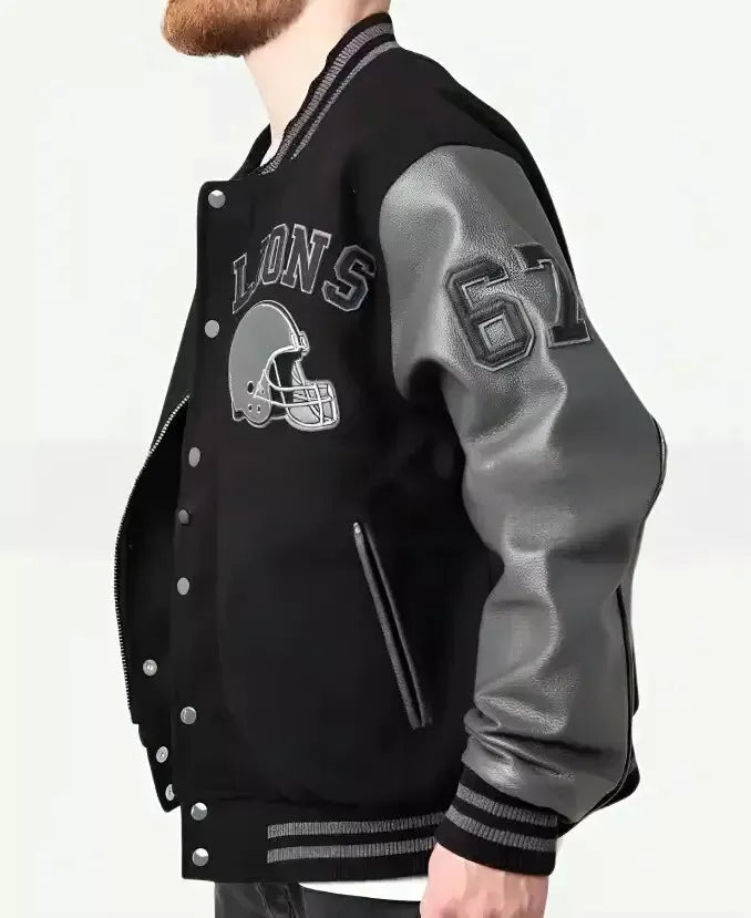 Venom 2 Eddie Brock  Detroit Lions Varsity Jacket