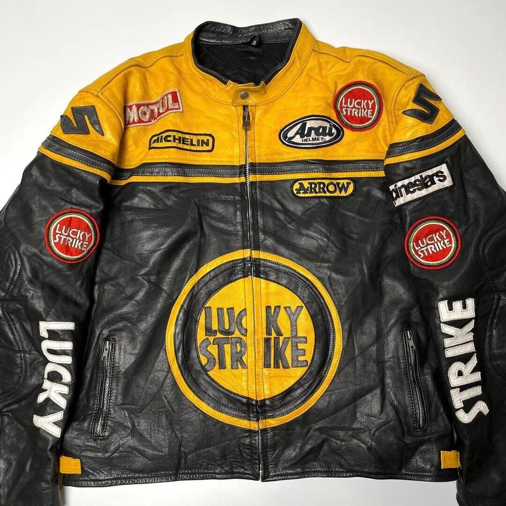 Lucky Strike Leather Jacket Men