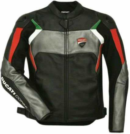 DUCATI CORSE MOTORCYCLE LEATHER RACING JACKET