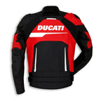 DUCATI RED AND BLACK MOTORCYCLE LEATHER RACING JACKET