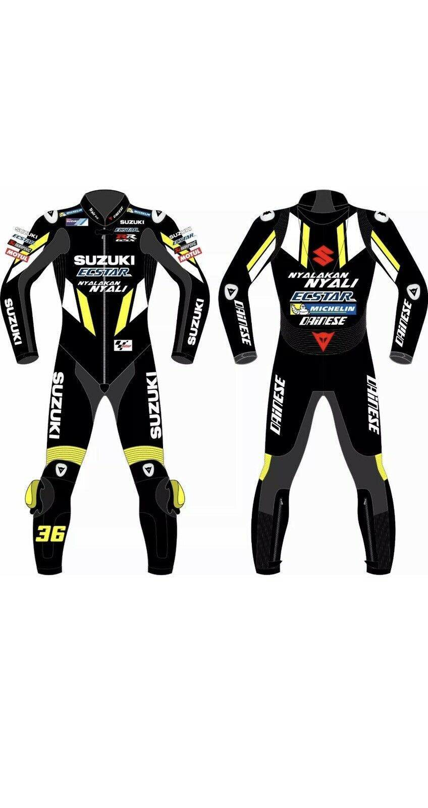 SUZUKI MOTORCYCLE LEATHER RACING SUIT
