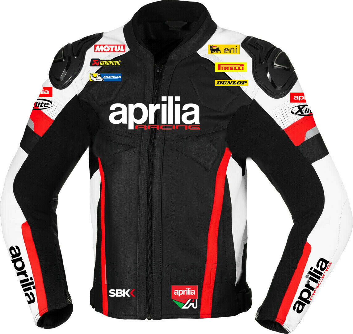 APRILIA MOTORCYCLE LEATHER RACING JACKET