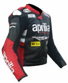 APRILIA RED MOTORCYCLE LEATHER RACING JACKET