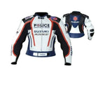 SUZUKI FURIOUS BLUE LEATHER RACING JACKET
