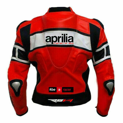 APRILIA RSV4 MOTORCYCLE LEATHER RACING JACKET