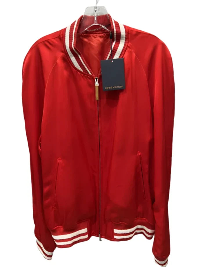 Red Bomber Varsity Jacket
