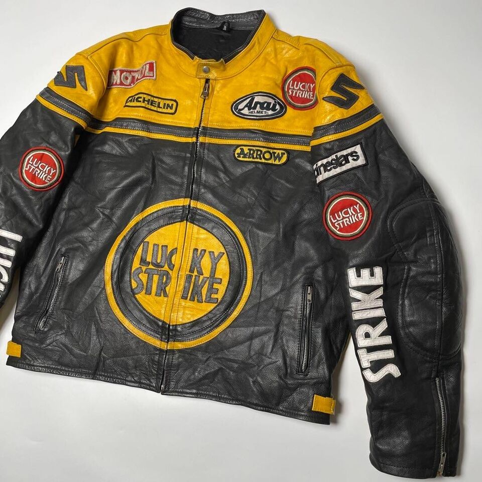 Lucky Strike Leather Jacket Men