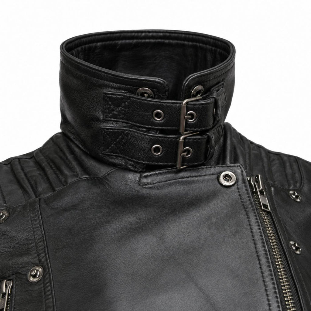 Milwaukee Leather Women's Velvet Vixen Black Naked Lambskin Moto Jacket - SFL2802