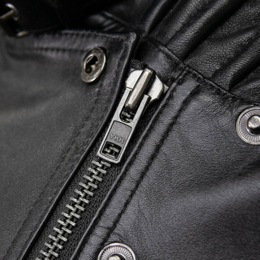 Milwaukee Leather Women's Velvet Vixen Black Naked Lambskin Moto Jacket - SFL2802