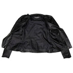 Milwaukee Leather Women's Velvet Vixen Black Naked Lambskin Moto Jacket - SFL2802