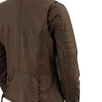 Milwaukee Leather Brown Vintage Motorcycle Inspired Vegan Tan Fashion Leather Jacket for Women SFL2812