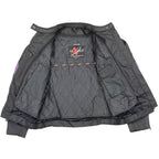 Nexgen SH2188 Women's Black and Red Textile Motorcycle Riding Jacket with Side Stretch and Lacing