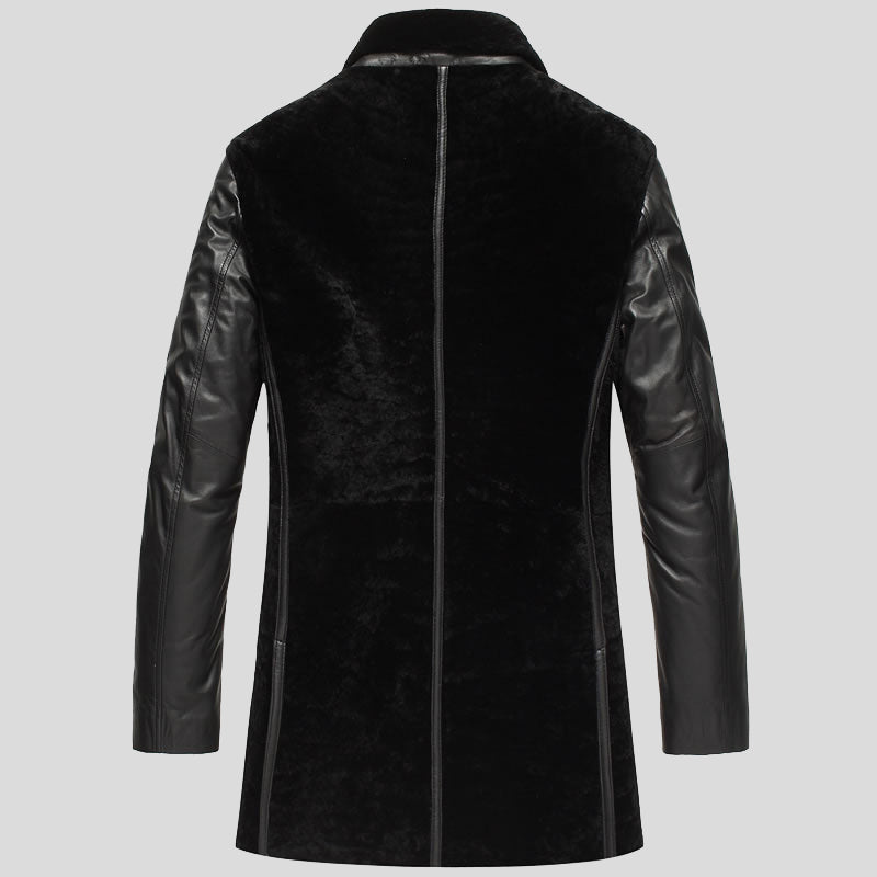 Men's Leather Calfskin Shearling Coats