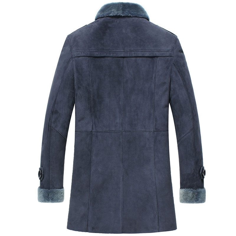 Shearling Lined Sheepskin Leather Coat