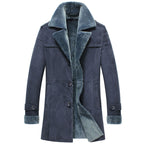 Shearling Lined Sheepskin Leather Coat
