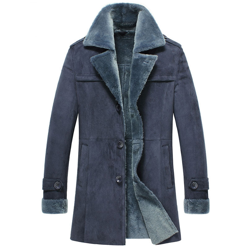 Shearling Lined Sheepskin Leather Coat