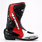 Alpinestars Motorcycle Racing Boots | Red/White Edition