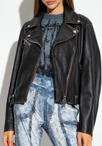 Women's Vintage Black Biker Leather Jacket