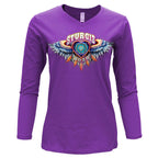 2026 Ladies Sturgis Motorcycle Rally Dream Catcher Purple Long Sleeve Shirt - SPL3899