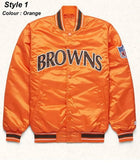 Classic Cleveland Browns Starter Satin Bomber Jacket