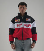 Ferrari F1 Embroidered Jacket – Triple Logo Racing Edition