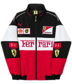 Ferrari F1 Embroidered Jacket – Triple Logo Racing Edition