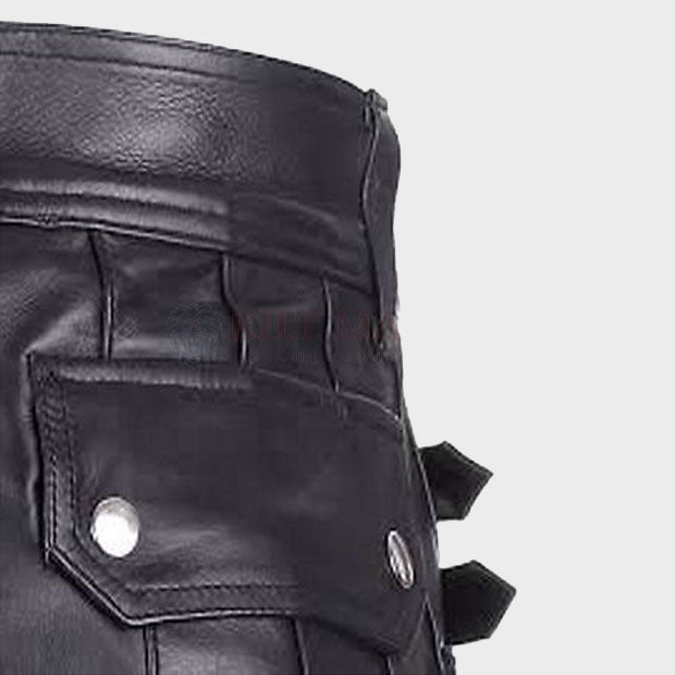 Fetish Leather Kilt Black