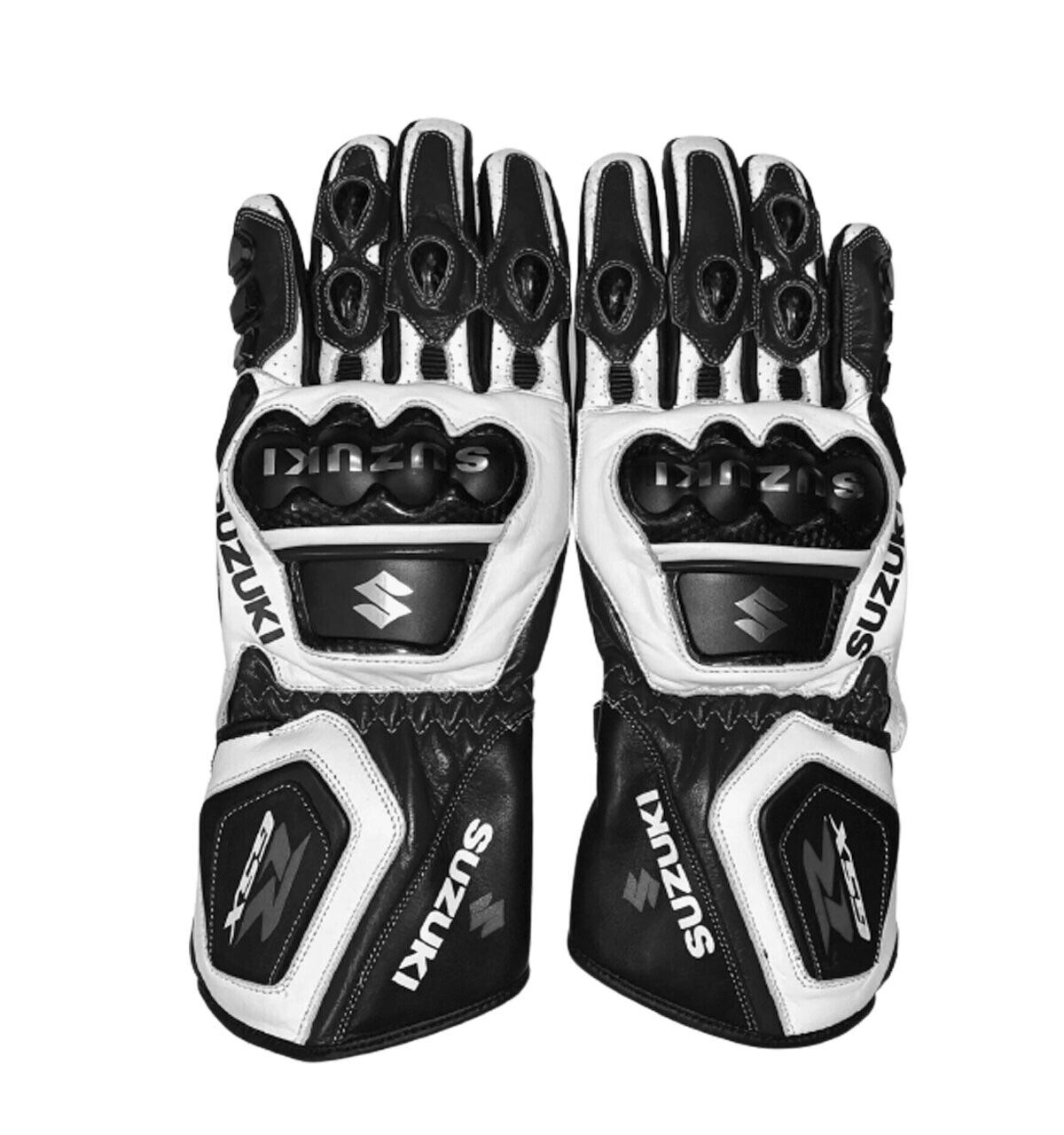 Suzuki New White TPR GSXR Gloves Touch Screen Campatible Gloves